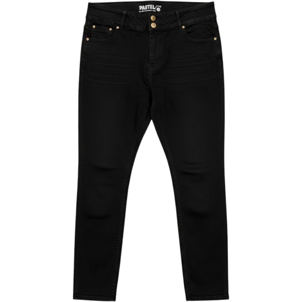 Pastel Jeans Womens Plus Size 20 Black Skinny High Rise Triple Button Denim